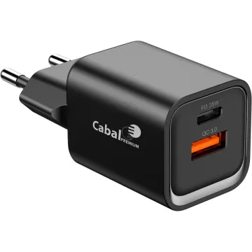 Сетевой блок Cabal Premium СP-TCH-351-2 35W GaN+PD series (USB-C) черный