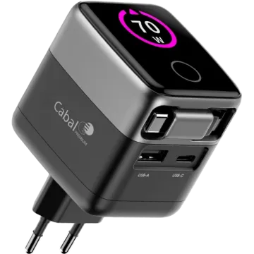 Сетевой блок Cabal Multi GaN Charger СP-TCH-701-1 70W (USB-C) черный