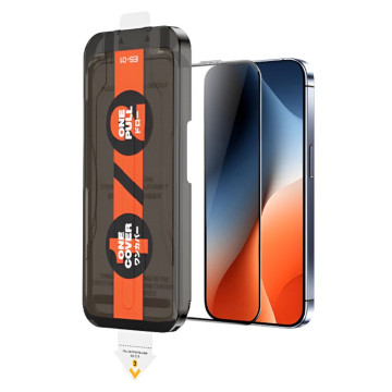 Защитное стекло Remax ES-01 для iPhone 15 Pro Max (С черной рамкой)