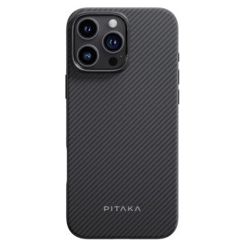 Чехол Pitaka Military-Grade для iPhone 16 Pro противоударный (Черный/серый)