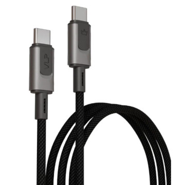 Кабель VLP Force Line USB-C + USB-C, 100 Вт, 1.2 м (Черный)