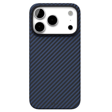 Чехол защитный VLP Kevlar Case с поддержкой MagSafe для iPhone 17 Pro (Синий) (Селект)