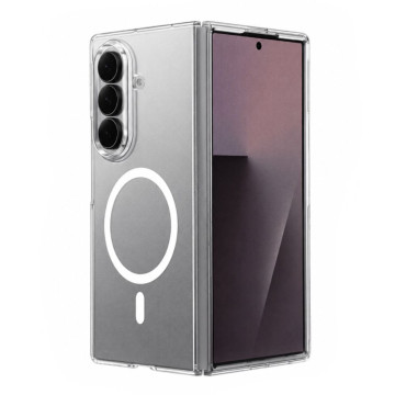 Чехол защитный Keephone X-Crystal с поддержкой MagSafe для Samsung Galaxy Z Fold 8 Ultra (Прозрачный)