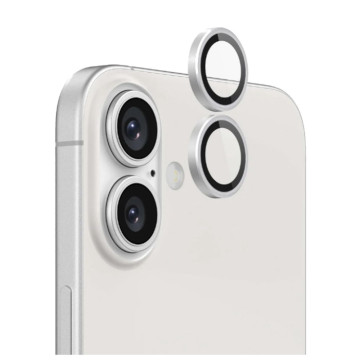Защитное стекло Remax на линзы камер для iPhone 16/16 Plus (С белой рамкой)