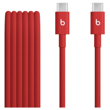Кабель Beats USB-C - USB-C, 1,5 м цвет: красный (Red)