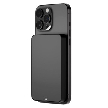 Внешний аккумулятор VLP Diamond Energy с поддержкой MagSafe Qi2 10000 мА·ч 3A USB-C (Черный титан)