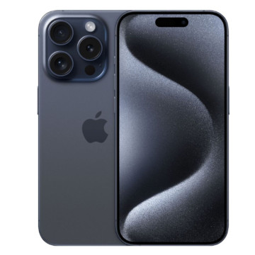 Телефон Apple iPhone 15 Pro 128 ГБ, eSim (электронная SIM-карта), цвет: синий титан (Blue Titanium)