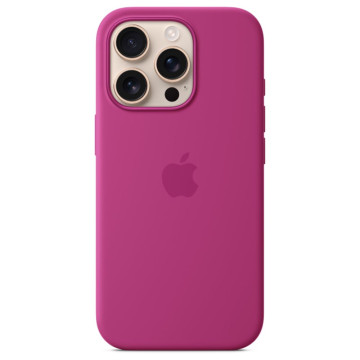 Чехол Apple с поддержкой MagSafe для iPhone 16 Pro Max, силикон, цвет: фуксия (Fuchsia)