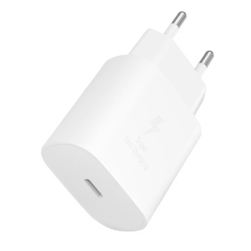 Сетевое зарядное устройство VLP 25 Вт USB-C, PD, PPS (Белое)