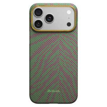 Чехол Pitaka Ultra-Slim Case Breath of Veins для iPhone 17 Pro Max, цвет: зелёный росток (Sprout Surge)