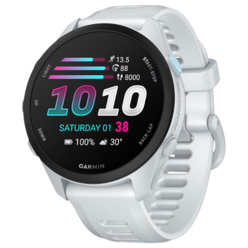 Умные часы Garmin FORERUNNER 70 43 мм, корпус: белый, с белым силиконовым ремешком (White)
