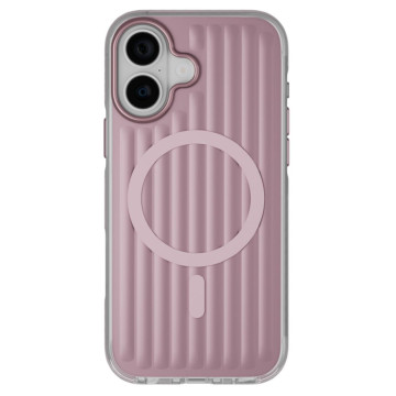 Чехол Gurdini Ocean Case с поддержкой MagSafe для iPhone 16 (Розовый)