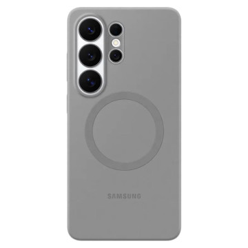 Чехол Samsung Silicone Magnet Case с поддержкой MagSafe для Samsung Galaxy S26 Ultra (Серый)