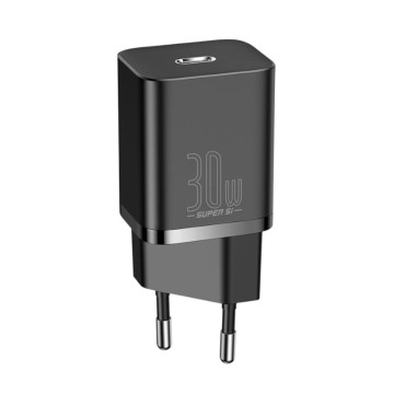 Сетевое зарядное устройство Baseus Super Si 30 Вт USB-C, QC (Черное)