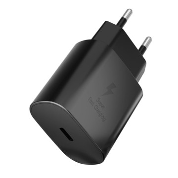 Сетевое зарядное устройство VLP 25 Вт USB-C, PD, PPS (Черное)