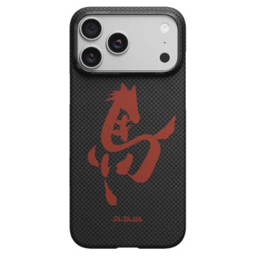 Чехол Pitaka Ultra-Slim Case Ink Horse Painting для iPhone 17 Pro, цвет: чернильный ритм (Ink Rhythm)