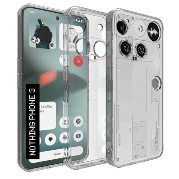 Чехол силиконовый для Nothing Phone (3) (Прозрачный)