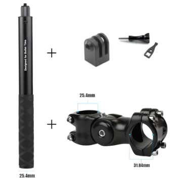 Комплект аксессуаров для установки камеры Insta 360 на трубу мотоцикла + монопод 2 метра