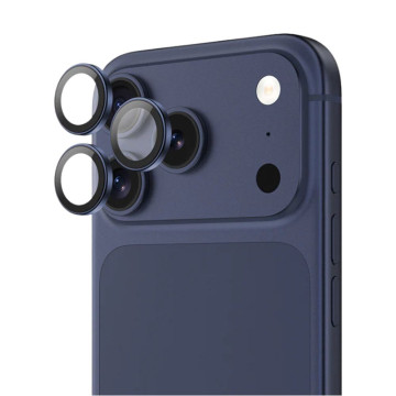 Защитное стекло Wiwu на линзы камер для iPhone 17 Pro/Pro Max (С синей рамкой)