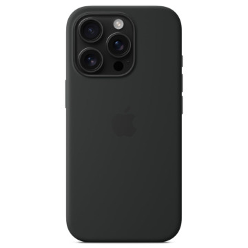 Чехол Apple с поддержкой MagSafe для iPhone 16 Pro, силикон, цвет: черный (Black)