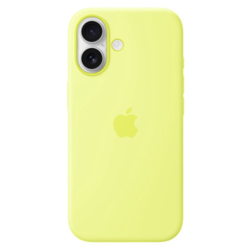 Чехол Apple Silicone Case с поддержкой MagSafe для iPhone 17, цвет: желтый (Neon Yellow)