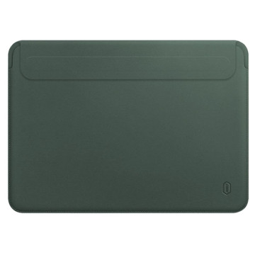 Чехол-конверт Wiwu Skin Pro 2 для Macbook 13.3" экокожа (Темно-зеленый)