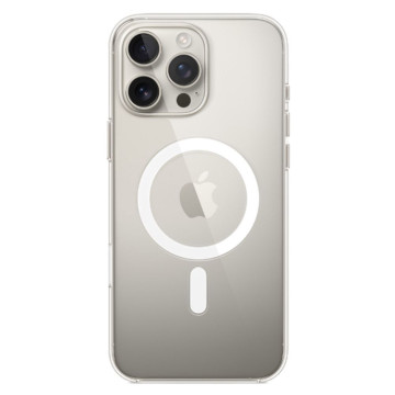 Чехол Apple с поддержкой MagSafe для iPhone 16 Pro Max, силикон, цвет: прозрачный (Clear)