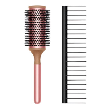 Расческа-брашинг Dyson Round Brush + Гребень (Розовая/Черный)