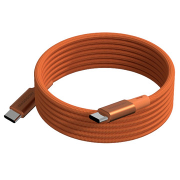 Кабель магнитный Magssory USB-C - USB-C, 60 Вт, 1.2 м (Оранжевый)