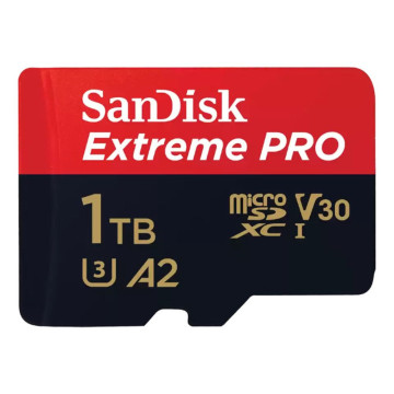 Карта памяти Sandisk Extreme Pro microSDXC 1 ТБ A2, UHS класс 3, класс видео 30