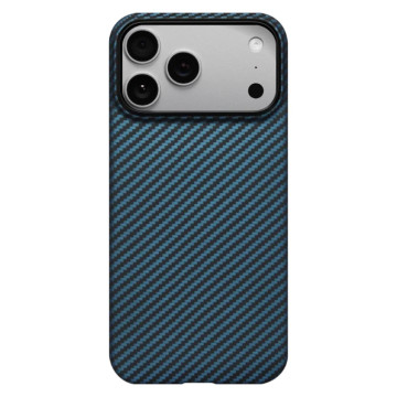 Чехол Pitaka Ultra-Slim Case для iPhone 17 Pro Max, принт: черный/синий (Black Blue)