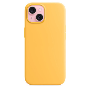 Чехол Тор силиконовый для iPhone 15 Plus (Желтый)