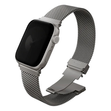 Ремешок Uniq Dante PRO для Apple Watch 42/41/40/38 мм металлический сетчатый (Серебряный)
