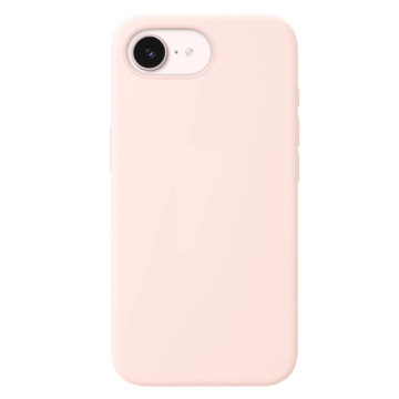 Чехол Тор силиконовый с поддержкой MagSafe для iPhone 16e/17e (Нежно-розовый)