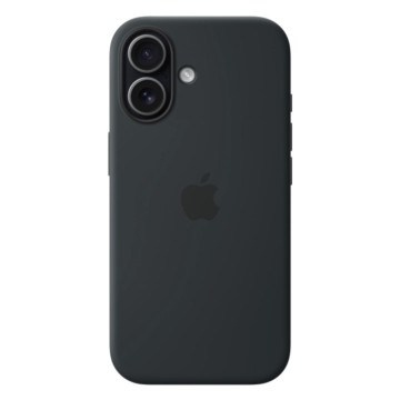 Чехол Apple Silicone Case с поддержкой MagSafe для iPhone 17, цвет: черный (Black)