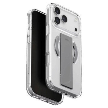 Чехол Uniq Heldro Air с FlexGrip с поддержкой MagSafe для iPhone 17 Pro (Прозрачный)