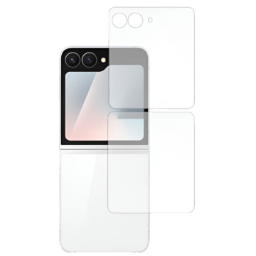 Защитная пленка для внешнего экрана Samsung Galaxy Z Flip7 FE, 2в1 (Глянцевая)