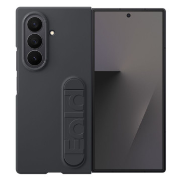 Чехол Samsung Silicone Magnet Case с поддержкой MagSafe для Samsung Galaxy Z Fold 7 (Черный)+Пленка