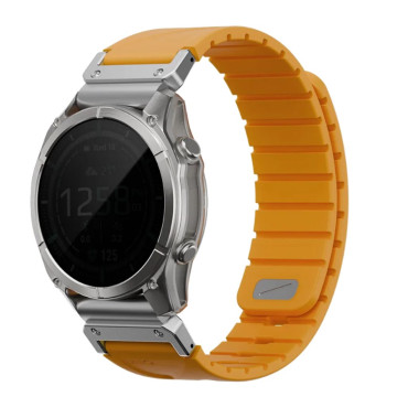 Ремешок Uniq FLUO для часов Garmin 22мм каучуковый (Оранжевый)