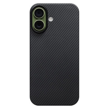 Чехол Pitaka Ultra-Slim Case для iPhone 17, цвет: черный/серый (Black-gray)