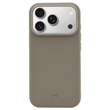 Чехол Magssory Silicone Case с поддержкой MagSafe для iPhone 17 Pro (Бежевый)