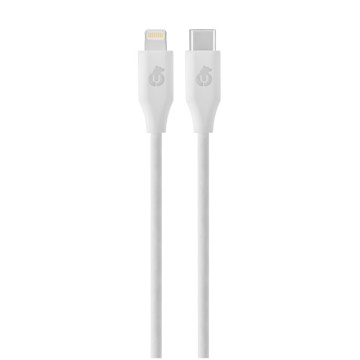Кабель uBear Life USB-C - Lightning, 60 Вт, 1.2 м (Белый)