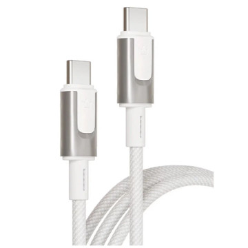 Кабель VLP Force Line USB-C + USB-C, 100 Вт, 1.2 м (Белый)