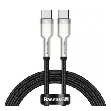 Кабель Baseus Metal USB-C - USB-C, 1 м (Черный)