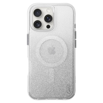 Чехол Uniq COEHL Lumino Sparkling для iPhone 16 Pro с поддержкой MagSafe (Серебристый)