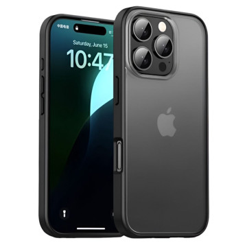 Чехол Gurdini Shockproof для iPhone 16 Pro противоударный (Черный)