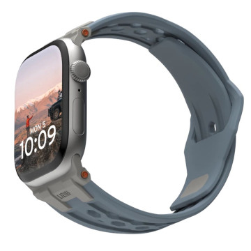 Ремешок UAG Monarch для Apple Watch 44/45/46/49 мм (Голубое облако/Титан)