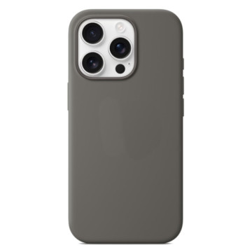 Чехол Тор силиконовый с кнопкой с поддержкой MagSafe для iPhone 16 Pro Max (Серый)