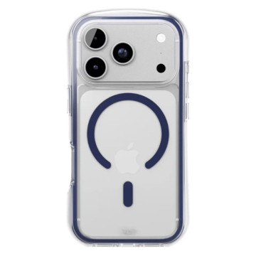 Чехол защитный VLP Bubble Case с поддержкой MagSafe для iPhone 17 Pro (Темно-синий)