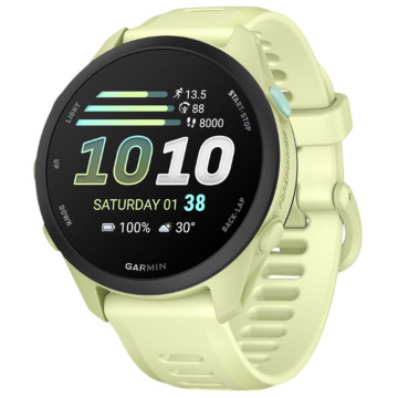 Умные часы Garmin FORERUNNER 70 43 мм, корпус: лимонный, с лимонным силиконовым ремешком (Citron)